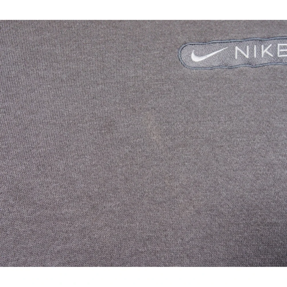 Vintage Nike Sweatshirt Mens XLarge Gray Crewneck Pullover 90s Y2K Swoosh VTG